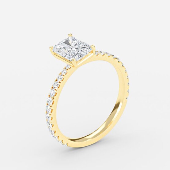 The Milan - 3ct Radiant Engagement Ring
