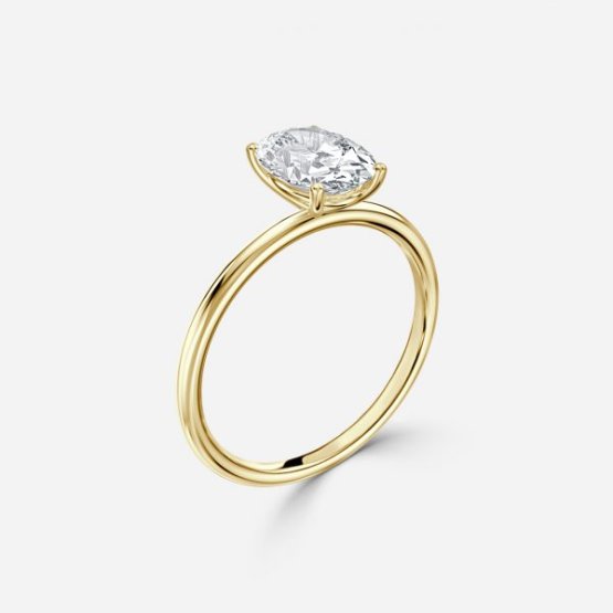 The Monaco - 2ct Oval Solitaire Engagement Ring
