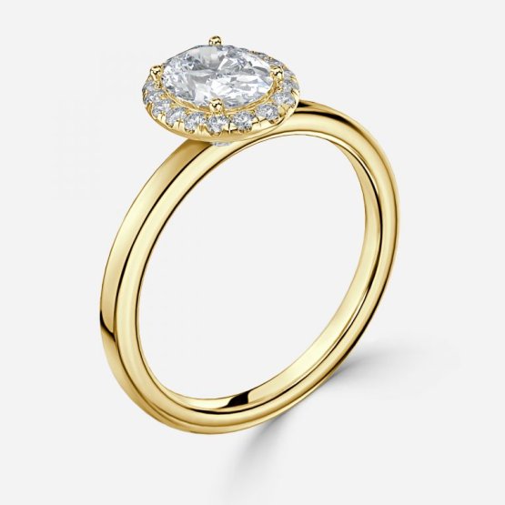 The Sophia - 2ct Oval Halo Engagement Ring